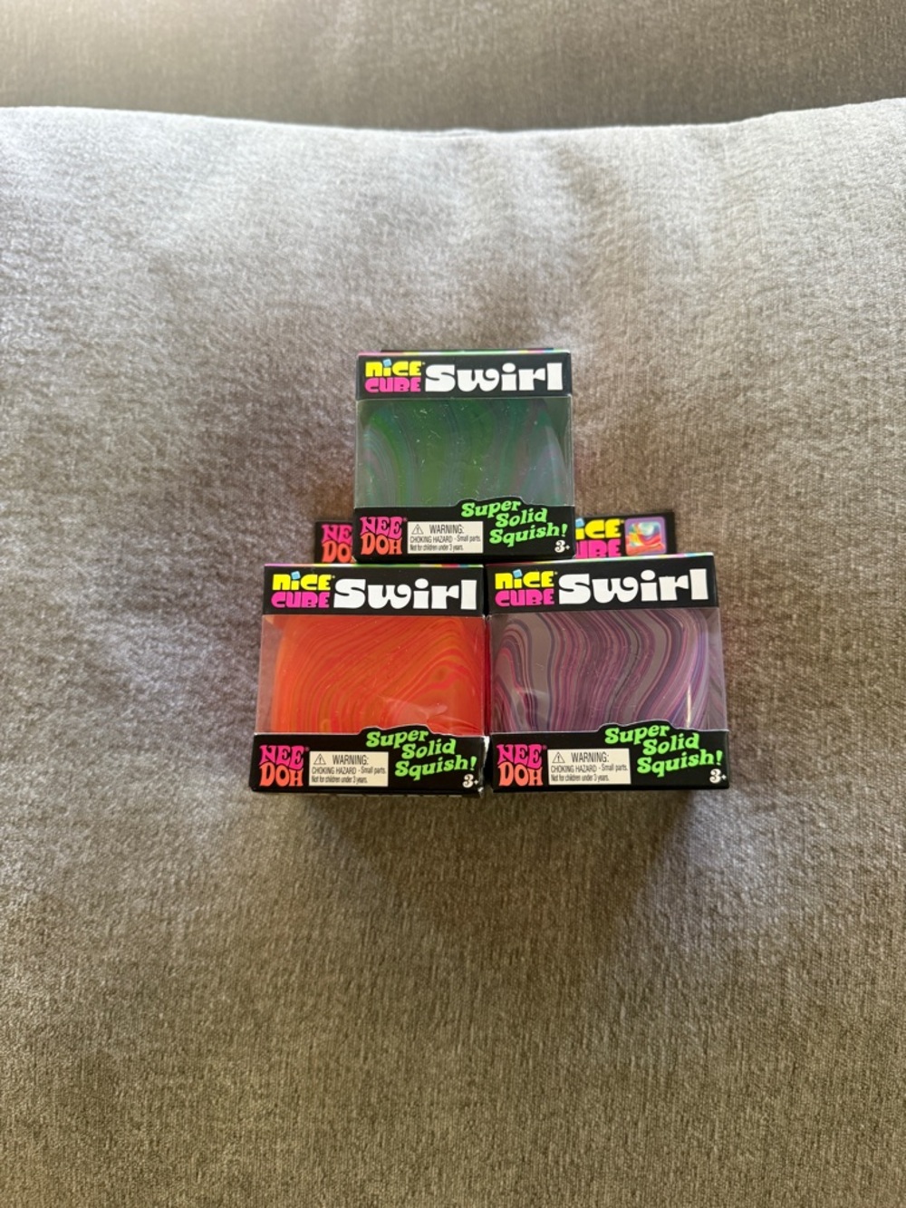 NEW NeeDoh Swirl cubes Bundle of 3 nice cubes